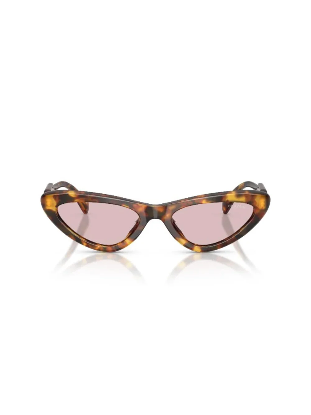 New Miu Miu Women's Sunglasses Havana Pink Lens Acetate Frame MU B11SU 14L4I0 55